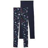 Name It Leggings NKFVIVIAN 2P AOP LEGGING blau 134/140