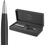 Parker Sonnet Kugelschreiber | Legacy of Flight Kollektion | Chromverzierungen | Mittlere Spitze | Schwarze Tinte | Geschenkbox