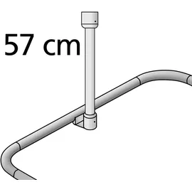Wenko Metall Deckenstütze für Duschvorhangstange