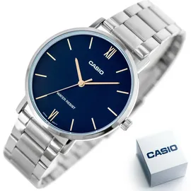 Casio analog MTP-VT01D-2BUDF (A1613) - Silber/Dunkelblau