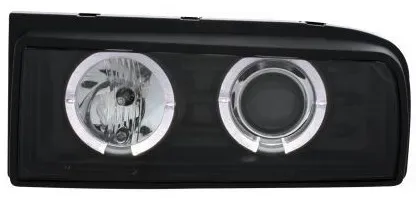 Kristall-Scheinwerfer mit CCFL-Angel-Eyes für VW Corrado - schwarz
