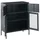Beliani Vitrine Esholt 80 x 40 x 102 cm Schwarz
