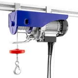 Pallit HOIST Seilwinde Elektrisch 230v Tragkraft 125kg | 250 kg (Einzel-/Doppelhaken) Elektrische Seilwinde inkl. Kabelfernbedieung mit 1,6 m Kabellänge Seilzug elektrisch