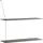 Woud Wandregal 120 x 22 x 80 cm Schwarz