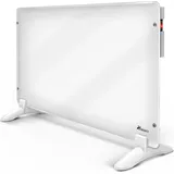 TRESKO Konvektor Heizung 1000w Elektroheizung Wandheizung Glaskonvektor Heizkörper Wand