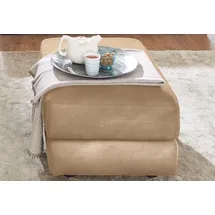 Calia Italia Hocker Gaia Luxus-Microfaser 67 x 44 x 90 cm Beige