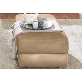 Calia Italia Hocker Gaia Luxus-Microfaser 67 x 44 x 90 cm Beige