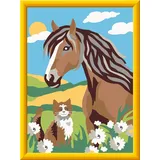 Ravensburger CreArt Malen nach Zahlen 1 St. Pferd und Kätzchen