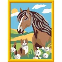 Ravensburger CreArt Malen nach Zahlen 1 St. Pferd und Kätzchen