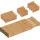 Relaxdays Schubladentrenner 43,5 bis 57 cm 18-tlg. braun