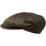 WEROR Herren Schiebermütze Schildmütze Flatcap Schirmmütze Mütze WEROR-303.1 (58, Braun) - 58