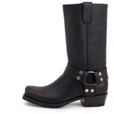 Sendra Boots - 8833 Cowboystiefel für Damen und Herren mit Schuhabsatz und runder Spitze - Country Boots Style in Schwarz - Elegante Cowboy - 42 - 42 EU