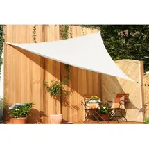 Floracord Dreiecksonnensegel HDPE Creme 500 cm x 500 cm x 500 cm