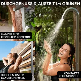 lawa living and lifestyle Gartendusche Silber 0,06 m