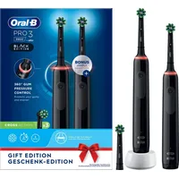 Oral-B Pro 3 3900 + 2. Handstück schwarz/schwarz Gift Edition