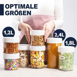 konzept-11 Vorratsdose 2400 ml 6-tlg. Weiß