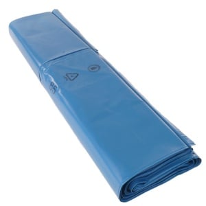 DEISS PREMIUM Abfallsack 300 Liter blau mit Seitenfalte, Typ 150, Seitenfaltensack ca. 287 g/ Sack, Maße (B+B x L): 660+520 x 1500 mm, Stückverkauf