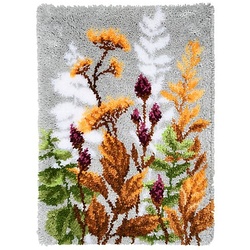 Knüpfteppich "Gräser", 47 x 69 cm