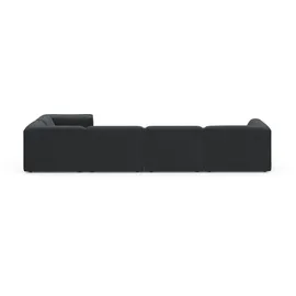 Raum.Id Wohnlandschaft Merid U-Form, jederzeit durch Module erweiterbar, B/T/H: 367/206/70 cm«, Cord Ottomane links grau/anthrazit