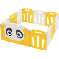 joyz Laufgitter, Gelb, Kunststoff, Quadratisch, 120x53x120 cm, Babymöbel, Laufstall Baby