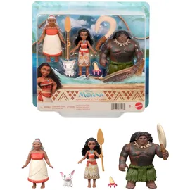Mattel Disney Vaiana 3er-Set mit Vaiana, Maui und Gramma Tala (JLN21)