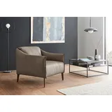 W.Schillig Cocktailsessel »sally«, mit Metall-Winkelfüßen in Bronze pulverbeschichtet, braun