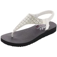 Skechers Damen Meditation-Sweet Rock Flipflop, Weiss/opulenter Garten, 40 EU - 40 EU