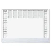 Sigel H6366 Papier-Schreibtischunterlage DIN A2, mit transparenter Schutzleiste, Kalender 2026 2027, 40 Blatt, Schreibunterlage, Schreibunterlage aus nachhaltigem Papier