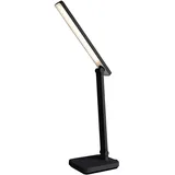NÄVE Tischleuchte "MOVER" schwarz Touchfunktion Dimmbar CCT USB LED fest integriert, Inkl. CCT-Farbwechsler, schwarz