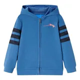 vidaXL Kinder-Kapuzenpullover Blau 104