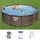 BESTWAY Steel Pro Max Frame Pool Set 366 x 100 cm rattanoptik inkl. Filterpumpe + Poolleiter