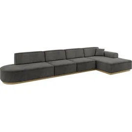 altdecor Ecksofa Ottomane Rechts IREA-L3-v2 412x165x80 cm Ecru