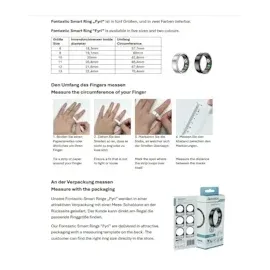 Fontastic Fyri Smart Ring Gr. 60 / 19,1 mm schwarz