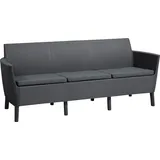 KETER 17209039 Allibert Gartensofa Polyrattan-Sofa SALEMO - 3er graphit