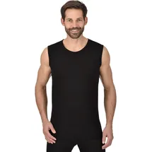TRIGEMA Unterhemd "TRIGEMA Trägershirt aus Merinowolle", Herren, Gr. XXL, 1 Stk., US-Größen, schwarz, 80% Wolle (Merinowolle), 20% Polyamid, Unterhemden