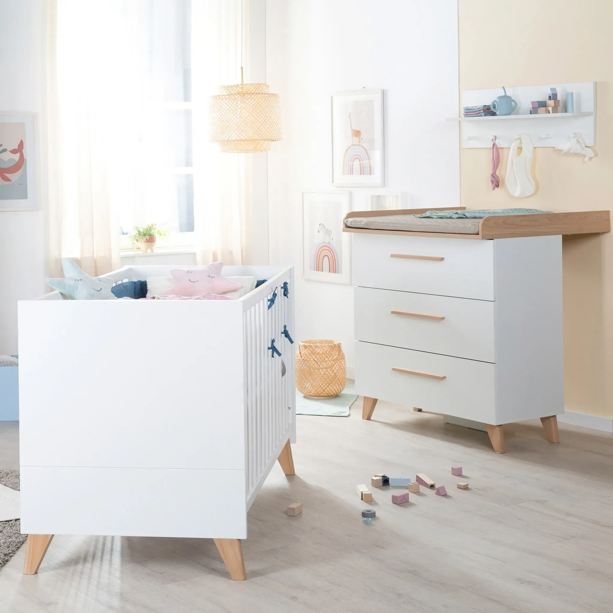 roba 2-tlg. Babyzimmer Leon, weiss