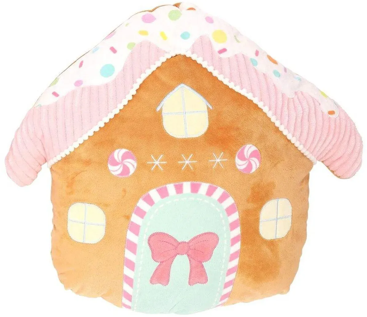 Gingerbread House Kissen braun 40cm