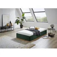 Westfalia Schlafkomfort Polsterbett "Osaka", grün (moosgrün), B:105cm L:205cm, Bezug: