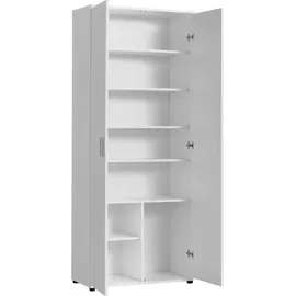 home collective Mehrzweckschrank 75 x 35 x 184 cm Weiß