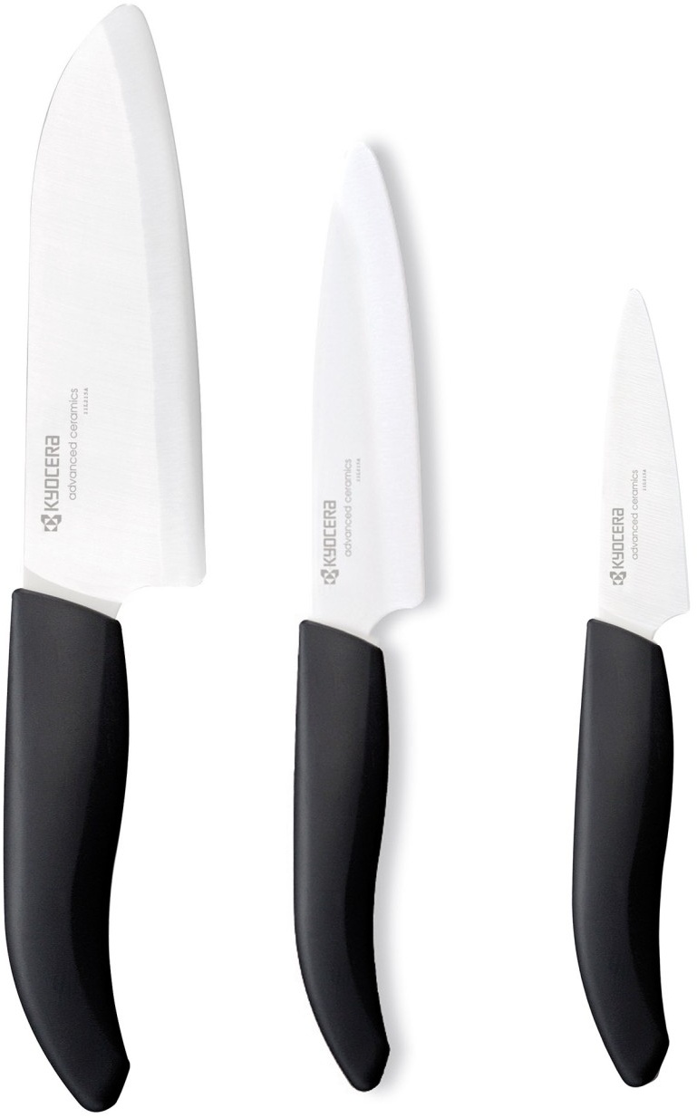 KYOCERA Geschenk-Set mit 3 Keramik-Messern aus der Serie GEN