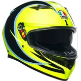 AGV K3 Rossi WT Phillip Island 2005 Integralhelm - Neon-Gelb/Schwarz / XL