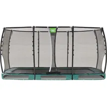 EXIT TOYS Allure Premium Bodentrampolin 244 x 427 cm inkl. Sicherheitsnetz Grün