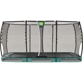 EXIT TOYS Allure Premium Bodentrampolin 244 x 427 cm inkl. Sicherheitsnetz Grün