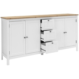 MID.YOU Sideboard 180 x 90 x 40 cm weiß