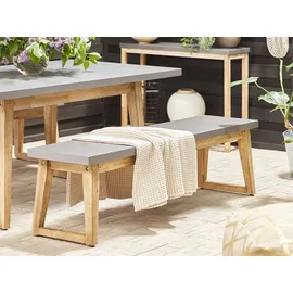 Beliani Gartenmöbel Set 6-tlg. Grau