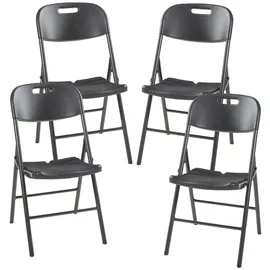 [en.casa] Campingstuhl Ljusnarsberg Schwarz