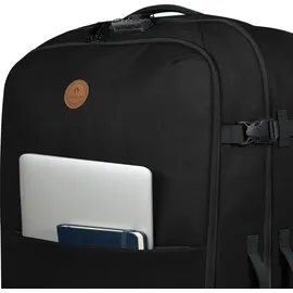 Cabaïa Cabaia Soft Suitcase Essentials Trolley 2-Rollen Cabin 80 cm / 110 l schwarz
