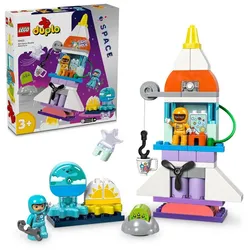 LEGO® Konstruktions-Spielset LEGO 10422 DUPLO - 3-in-1-Spaceshuttle für viele Abenteuer