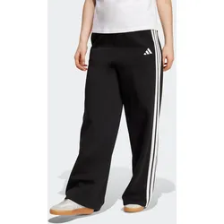 Sporthose ADIDAS SPORTSWEAR "W 3S FL PT", Damen, Gr. M, N-Gr, schwarz, Obermaterial: 55% Baumwolle, 36% Polyester, 9% Viskose, sportlich, Hosen, Weites Bein und weiches Fleece sorgt für gemütlichen Komfort