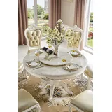 JV Möbel Luxus Möbel Stuhl Set 6x Stühle Gruppe Garnitur Esszimmer Sessel Chesterfield